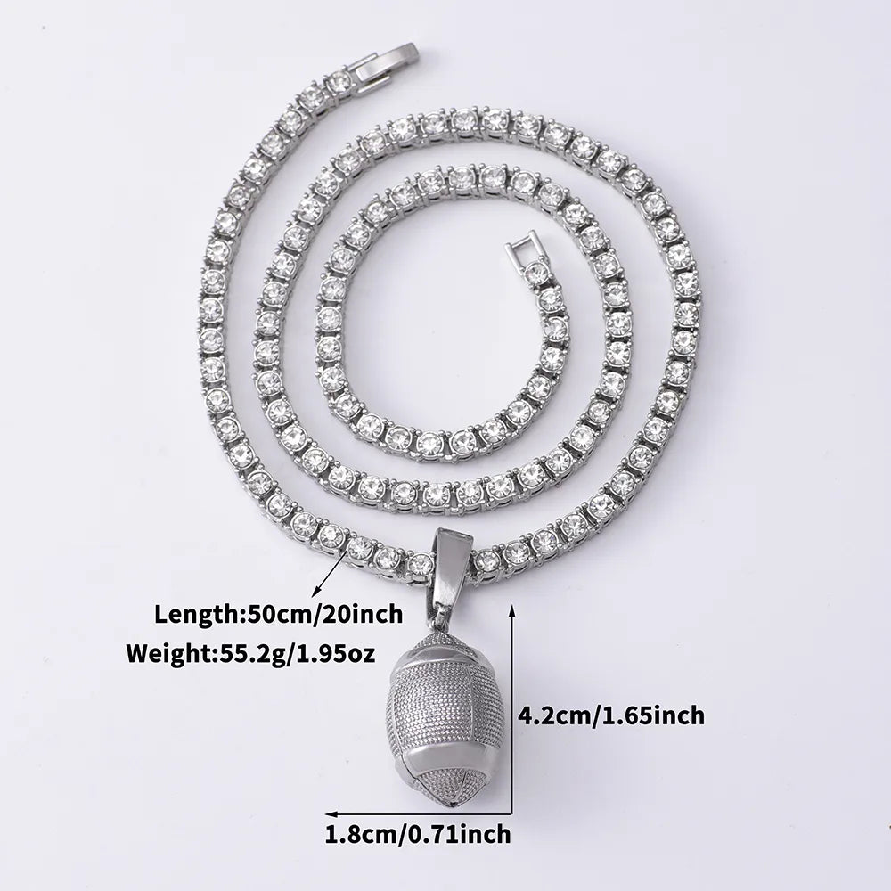 Hip-Hop Rock Rugby Alloy Wholesale Pendant Necklace