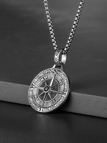 Hip-Hop Rock Streetwear Oval Alloy Plating Men'S Pendant Necklace Sweater Chain