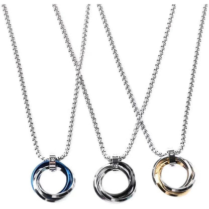 Hip-hop Round Alloy Plating Men's Pendant Necklace