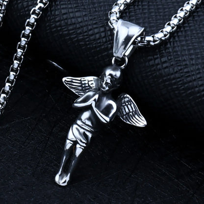 Hip-Hop Simple Style Animal Anchor Skull Alloy Titanium Steel Plating Unisex Pendant Necklace