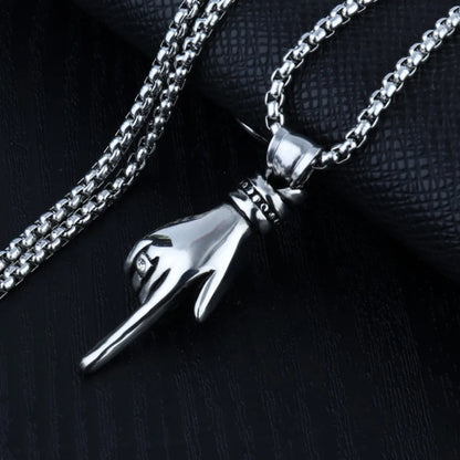 Hip-Hop Simple Style Animal Anchor Skull Alloy Titanium Steel Plating Unisex Pendant Necklace