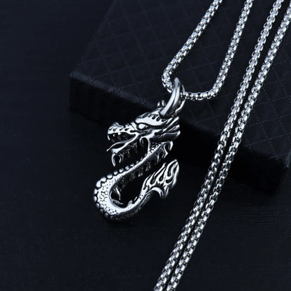 Hip-Hop Simple Style Animal Anchor Skull Alloy Titanium Steel Plating Unisex Pendant Necklace