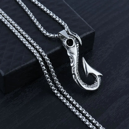 Hip-Hop Simple Style Animal Anchor Skull Alloy Titanium Steel Plating Unisex Pendant Necklace