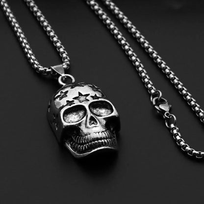 Hip-Hop Simple Style Animal Anchor Skull Alloy Titanium Steel Plating Unisex Pendant Necklace