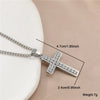 Hip-Hop Simple Style Cross Stainless Steel Plating Inlay Zircon Gold Plated Men'S Pendant Necklace