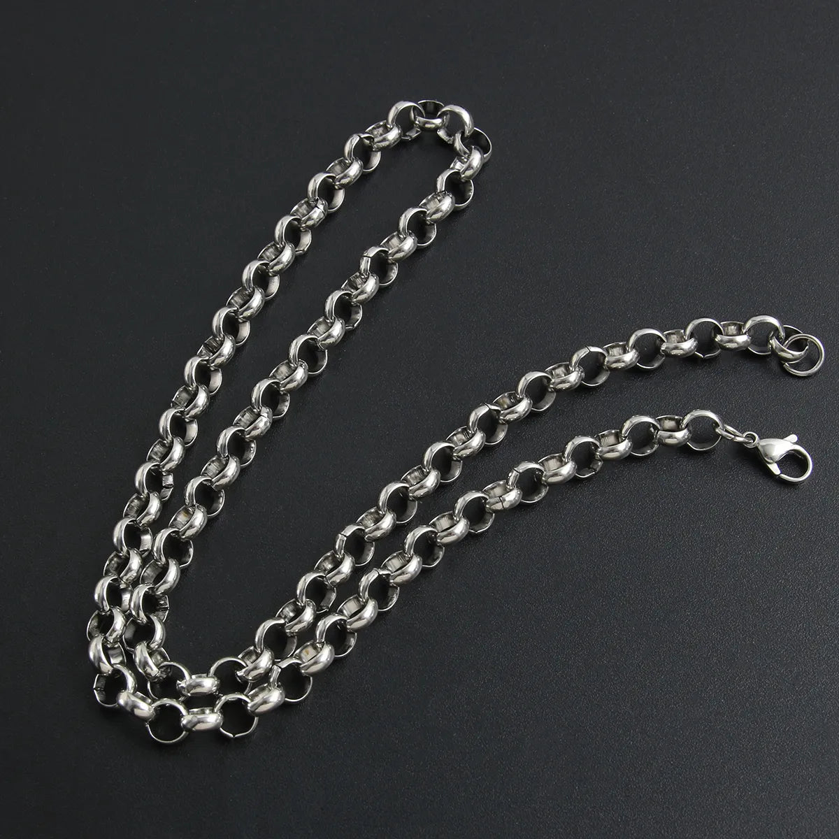 Hip-hop Simple Style Geometric Stainless Steel Plating Necklace