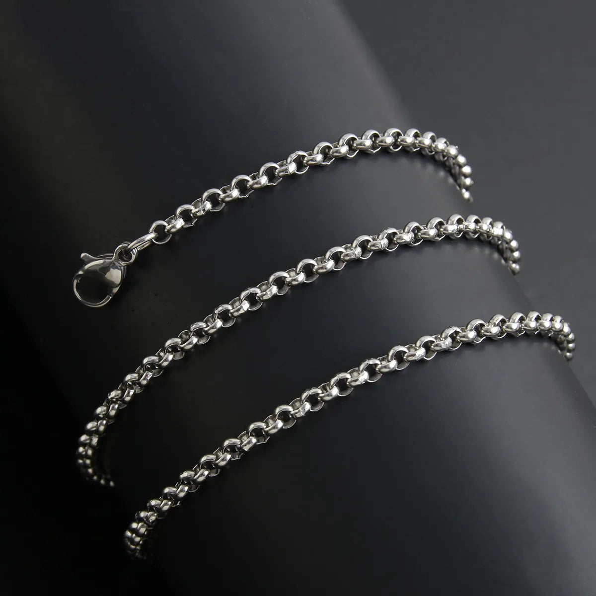 Hip-hop Simple Style Geometric Stainless Steel Plating Necklace