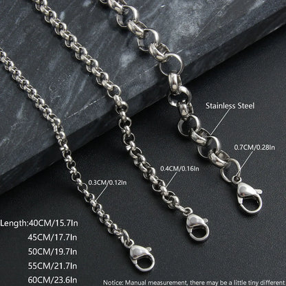 Hip-hop Simple Style Geometric Stainless Steel Plating Necklace