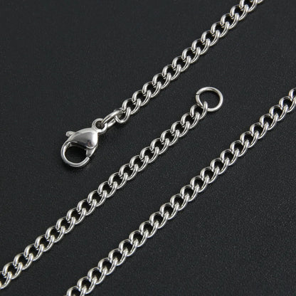 Hip-Hop Simple Style Geometric 304 Stainless Steel Unisex Necklace