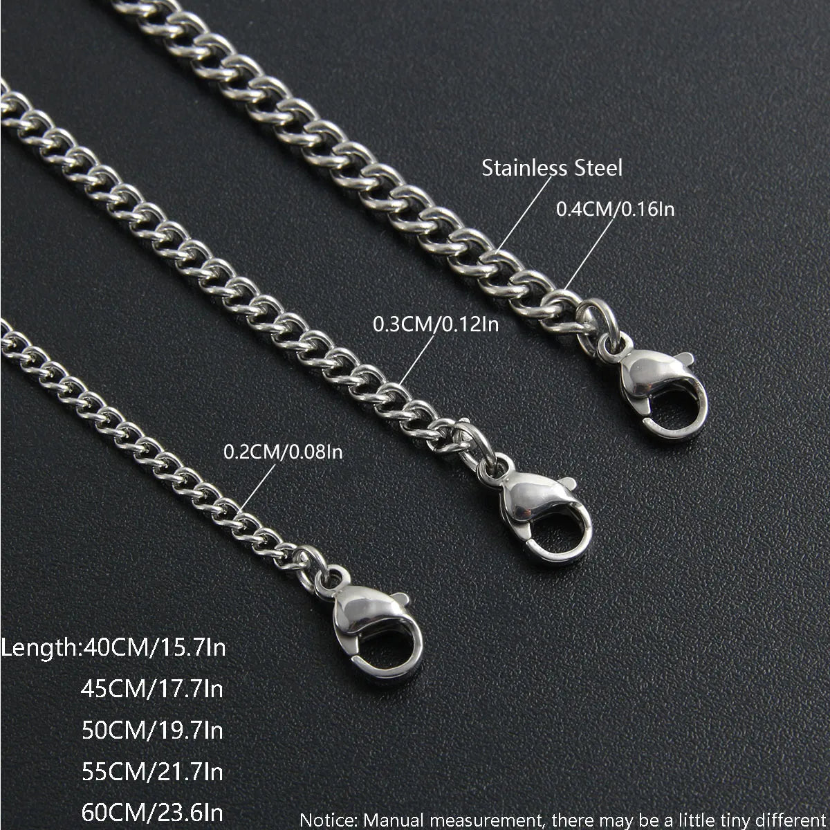 Hip-Hop Simple Style Geometric 304 Stainless Steel Unisex Necklace