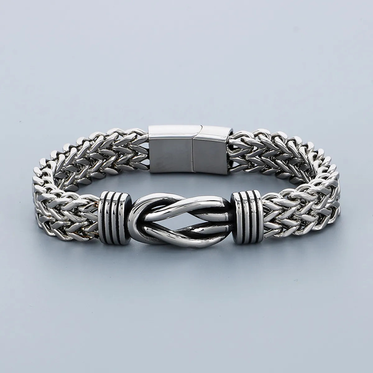 Hip-Hop Simple Style Knot 304 Stainless Steel 18K Gold Plated Men'S Bracelets