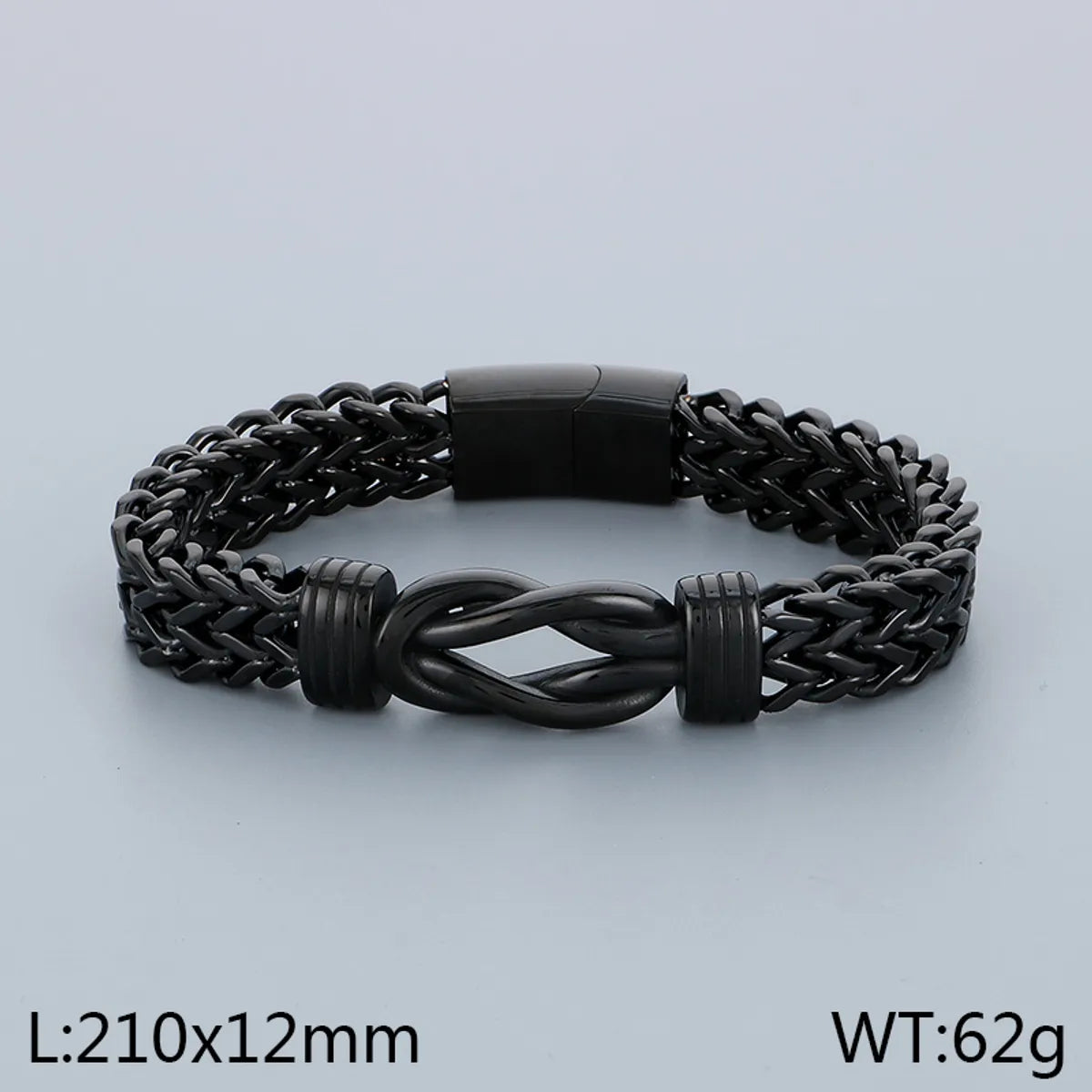 Hip-Hop Simple Style Knot 304 Stainless Steel 18K Gold Plated Men'S Bracelets