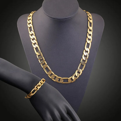 Hip-hop Simple Style Solid Color Copper Plating 18k Gold Plated Jewelry Set