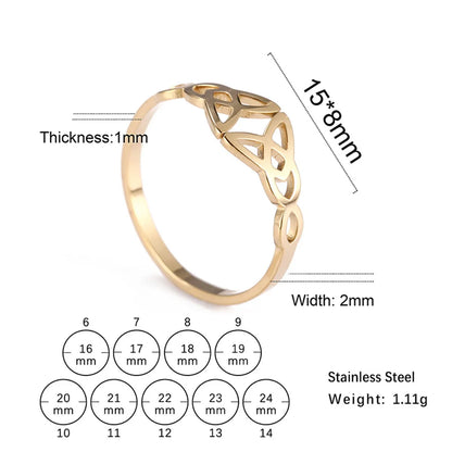 Hip-Hop Simple Style Solid Color Titanium Steel Rings In Bulk