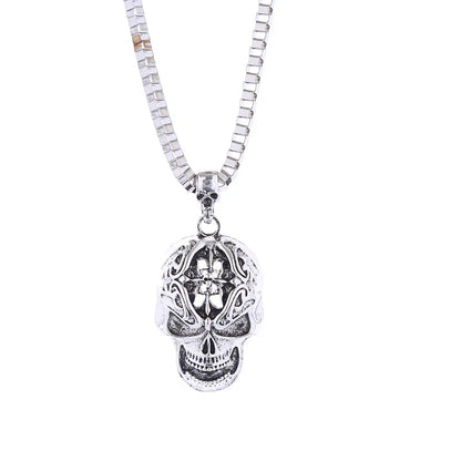 Hip-Hop Skull Alloy Plating Unisex Pendant Necklace