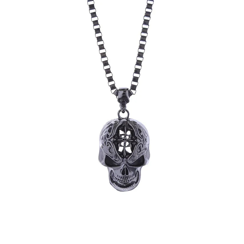 Hip-Hop Skull Alloy Plating Unisex Pendant Necklace