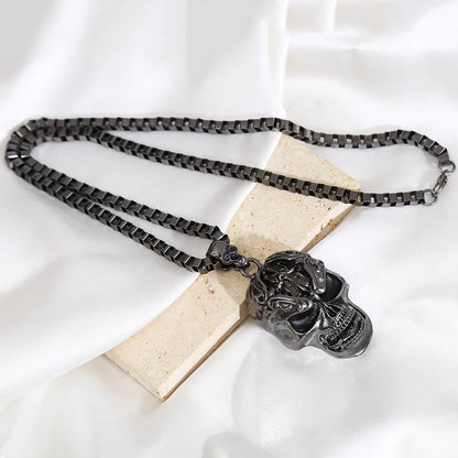 Hip-Hop Skull Alloy Plating Unisex Pendant Necklace