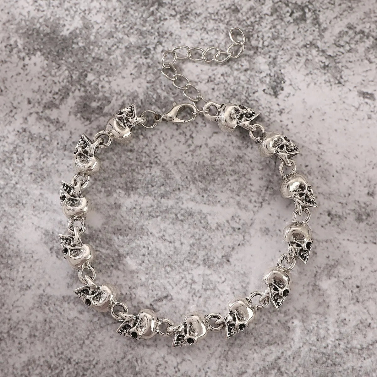 Hip-Hop Skull Alloy Wholesale Bracelets