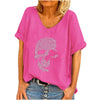 Women'S T-Shirt Short Sleeve T-Shirts Printing Patchwork Hip-Hop Skull