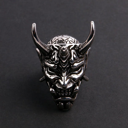 Hip-Hop Skull Titanium Steel Plating Men'S Rings