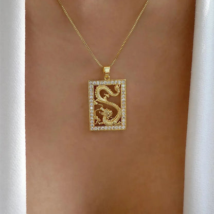 Hip-Hop Snake Alloy Rhinestone Women'S Necklace 1 Piece