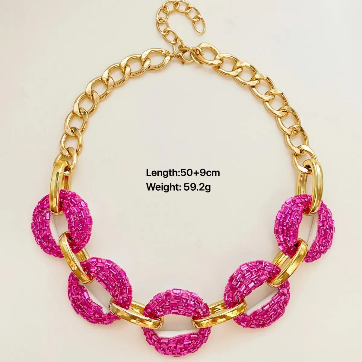 Hip-Hop Solid Color Rhinestones Artificial Crystal Copper Wholesale Necklace