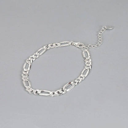 Hip-hop Solid Color Silver Plating Bracelets 1 Piece