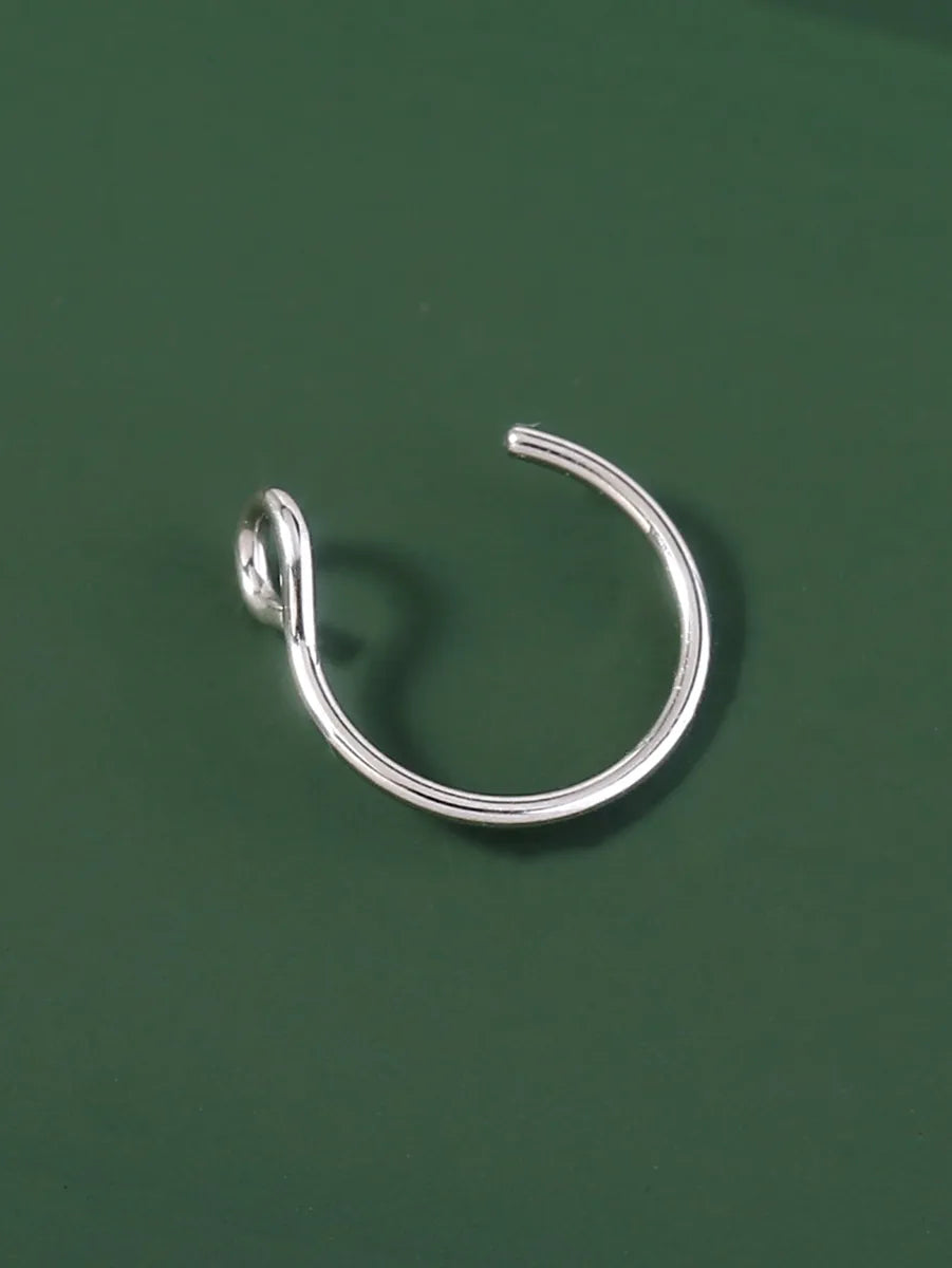 Hip-hop Solid Color Stainless Steel Nose Ring