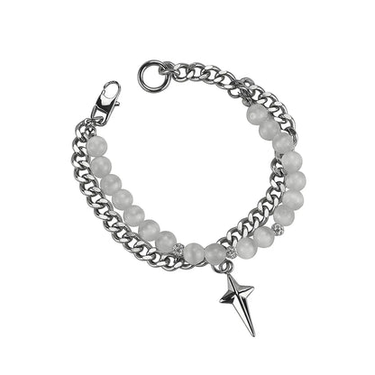 Hip-hop Streetwear Cross Titanium Steel Bracelets