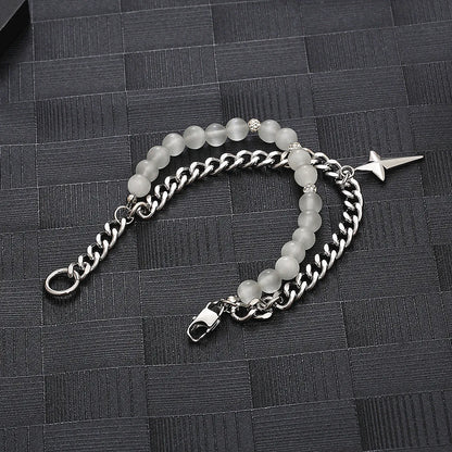 Hip-hop Streetwear Cross Titanium Steel Bracelets