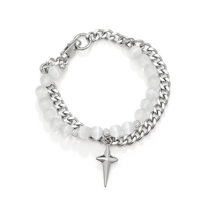 Hip-hop Streetwear Cross Titanium Steel Bracelets