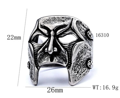 Hip-Hop Streetwear Geometric 304 Stainless Steel Men'S Rings