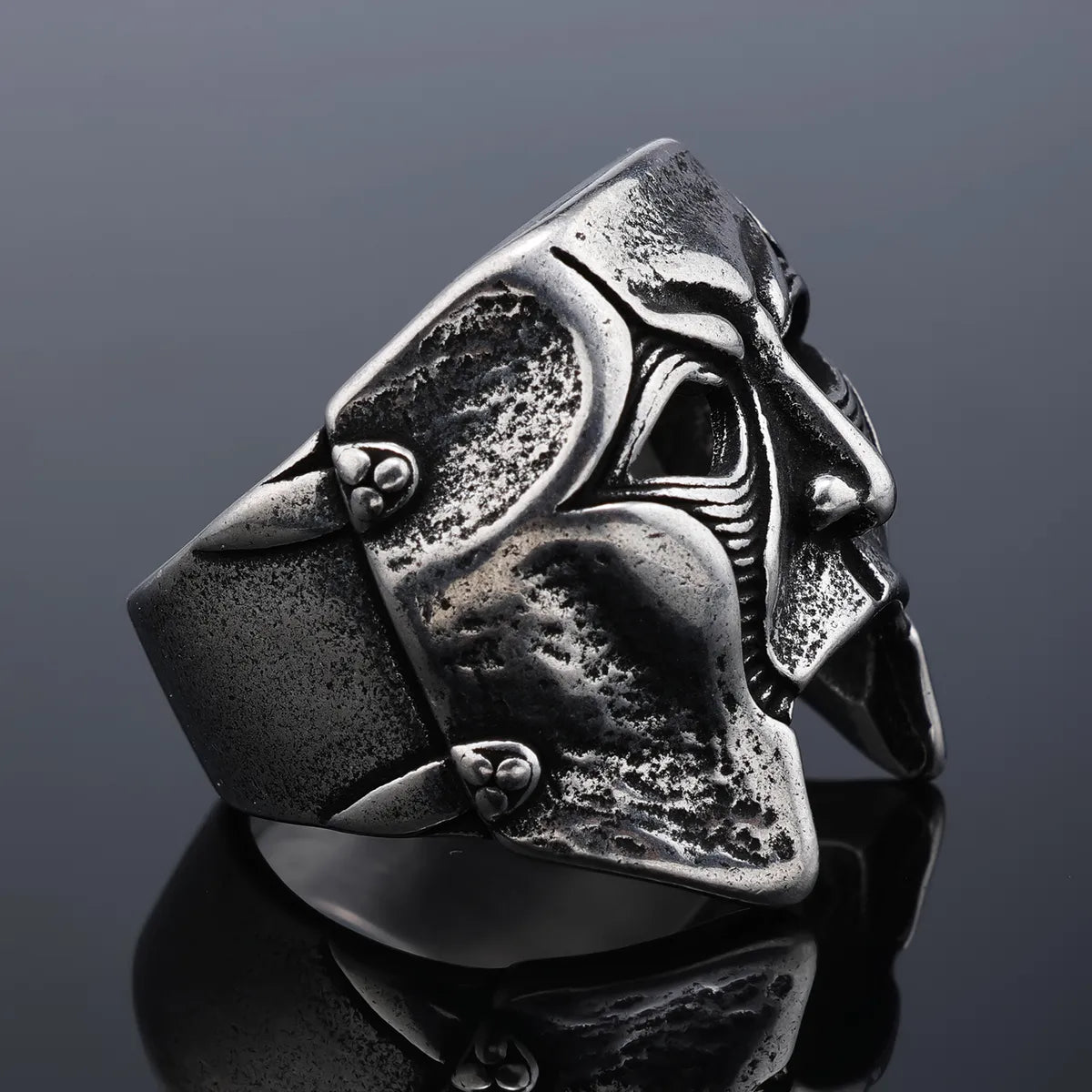 Hip-Hop Streetwear Geometric 304 Stainless Steel Men'S Rings