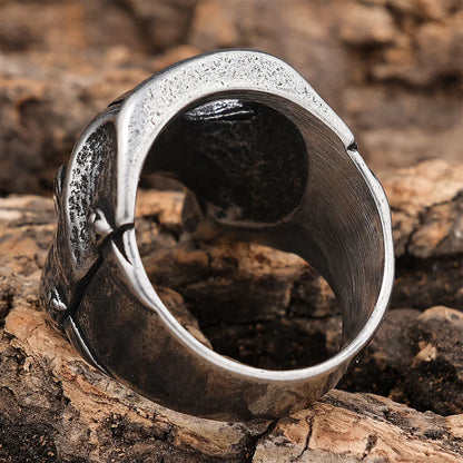 Hip-Hop Streetwear Geometric 304 Stainless Steel Men'S Rings