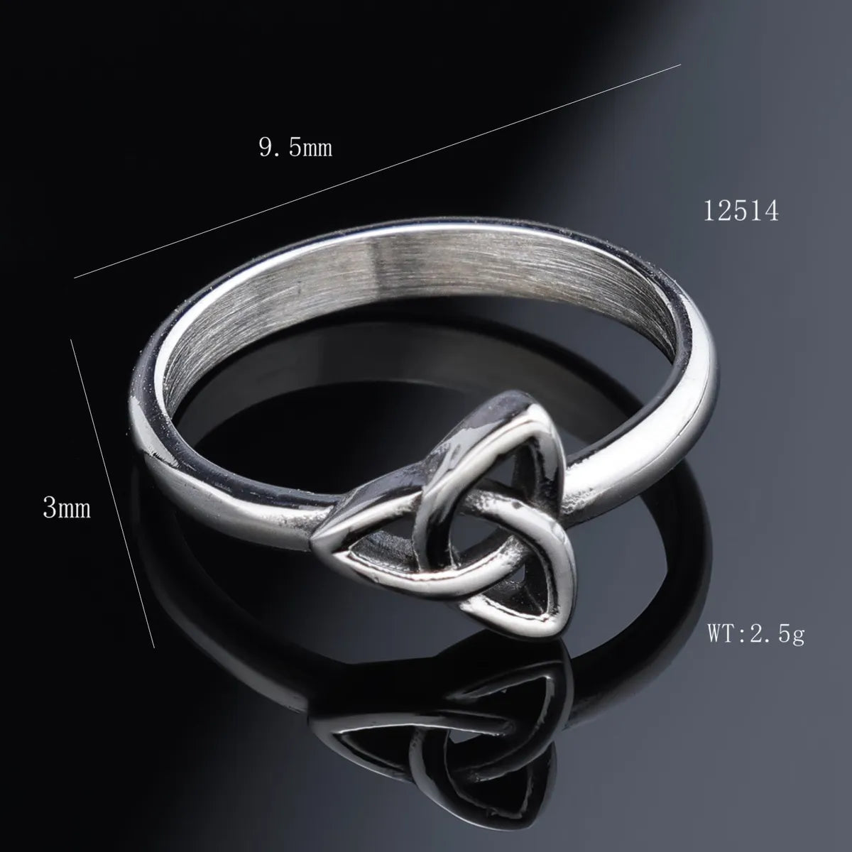 Hip-Hop Streetwear Geometric 304 Stainless Steel Rings In Bulk