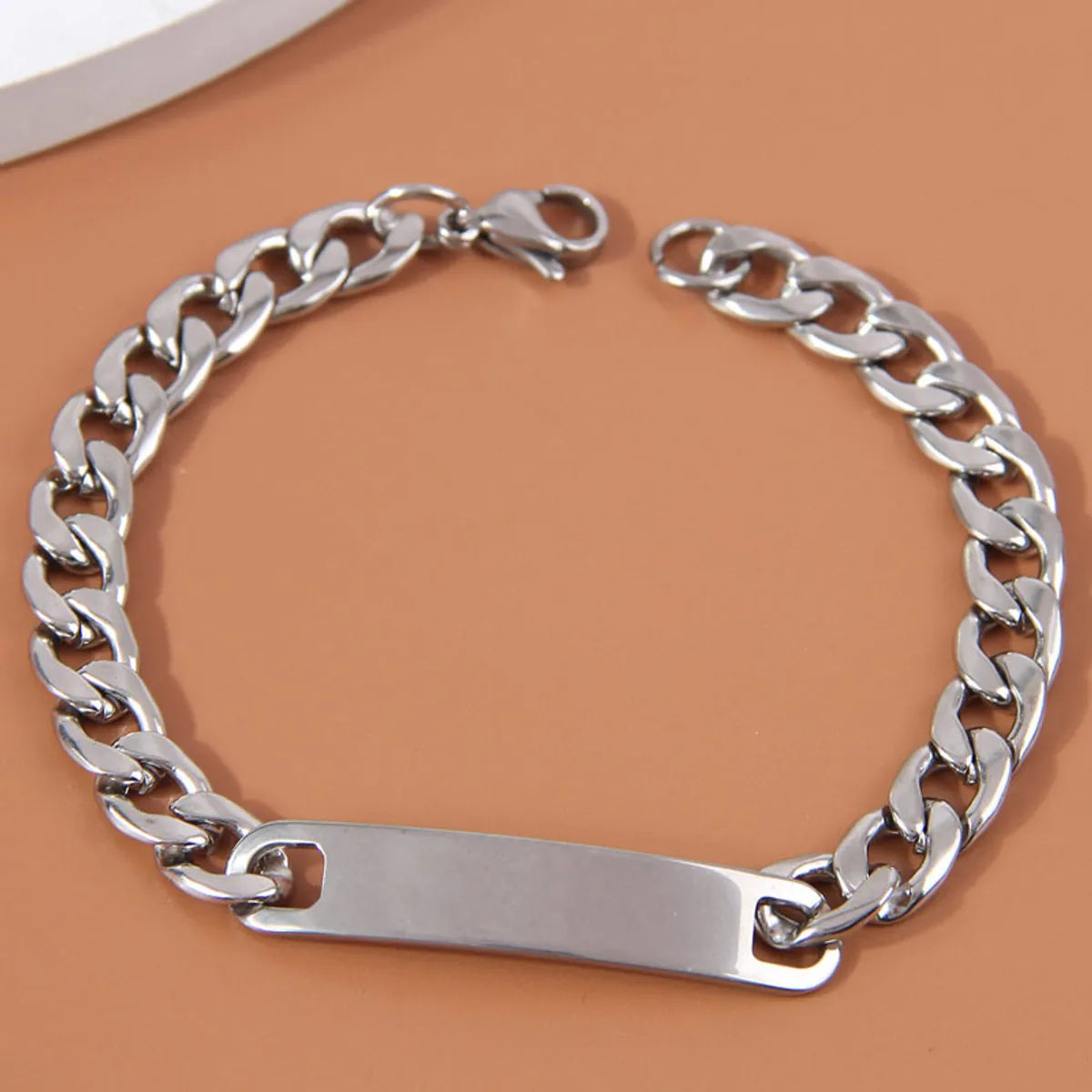 Hip-Hop Streetwear Geometric Stainless Steel Men'S Bracelets