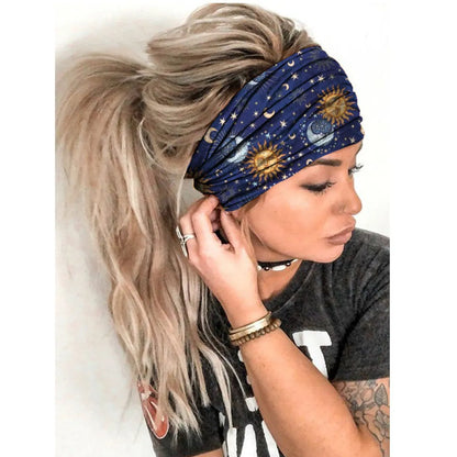 Hip-Hop Streetwear Plaid Polyester Hair Band