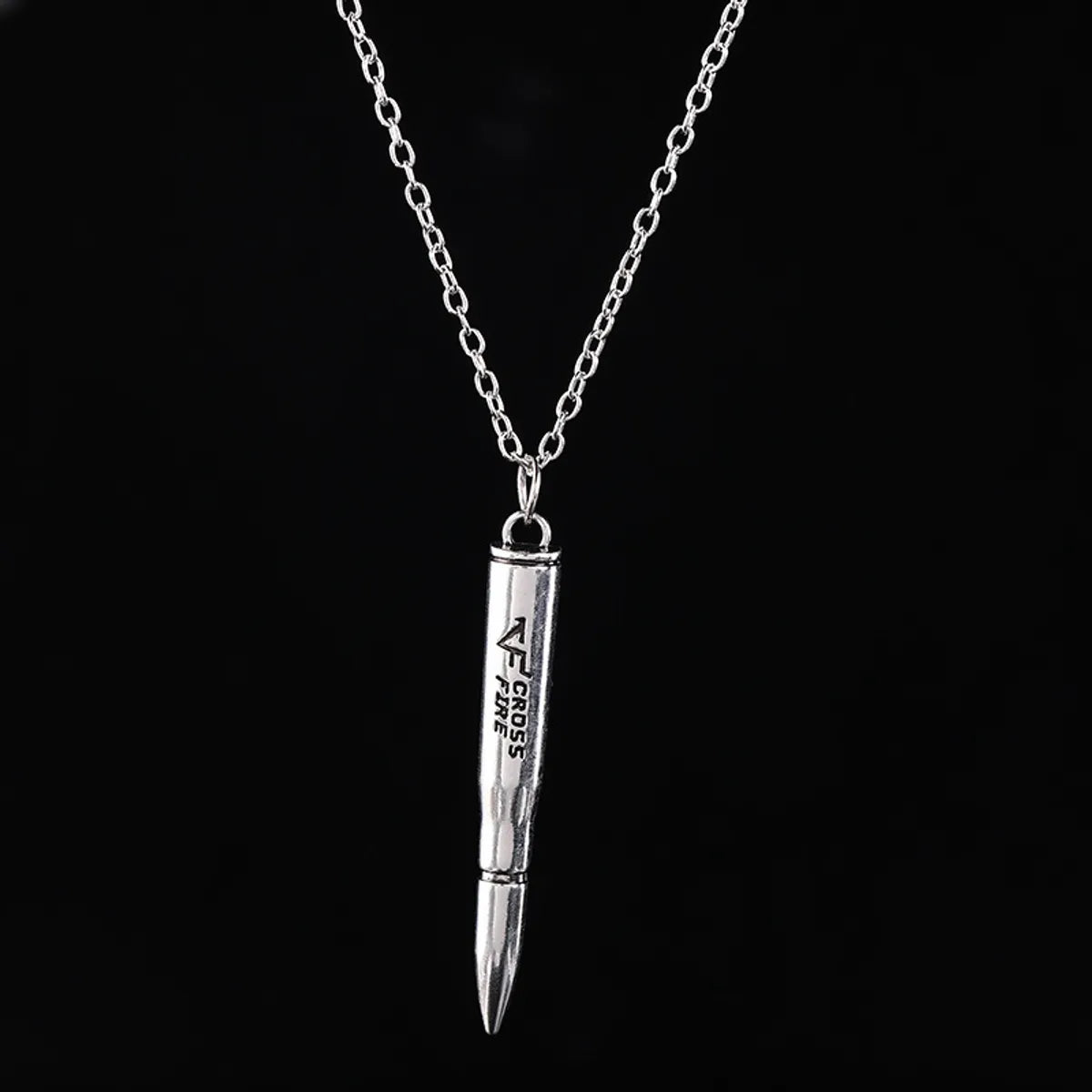 Hip-Hop Streetwear Scissors Cross Alloy Enamel Men'S Pendant Necklace