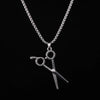 Hip-Hop Streetwear Scissors Cross Alloy Enamel Men'S Pendant Necklace