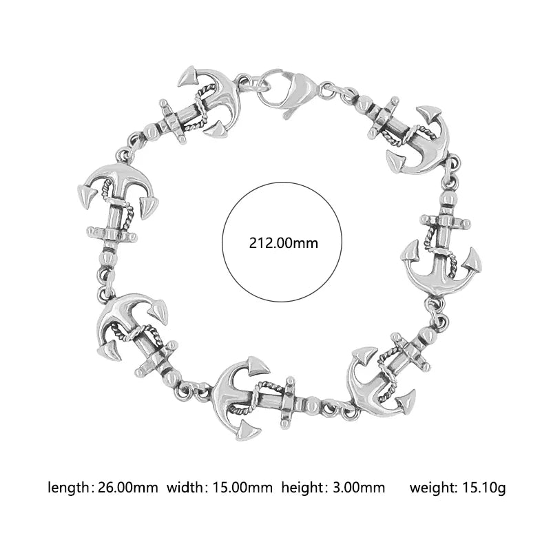 Hip-Hop Streetwear Skull 304 Stainless Steel Men'S Bracelets