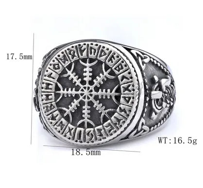 Hip-Hop Streetwear Snowflake 304 Stainless Steel Men'S Rings