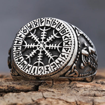 Hip-Hop Streetwear Snowflake 304 Stainless Steel Men'S Rings