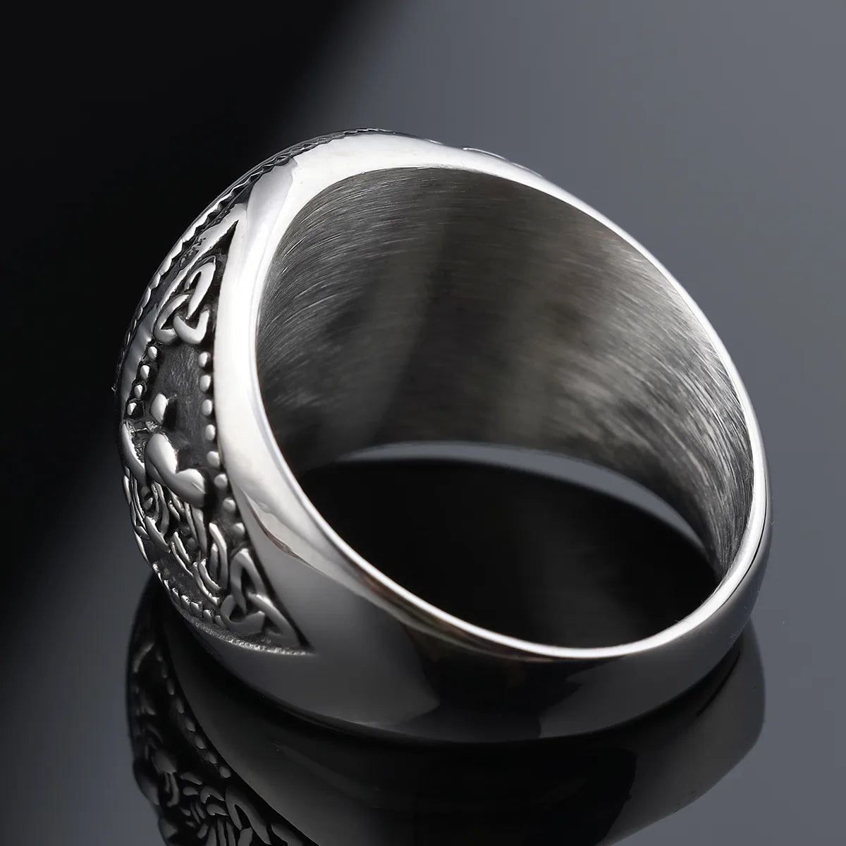 Hip-Hop Streetwear Snowflake 304 Stainless Steel Men'S Rings