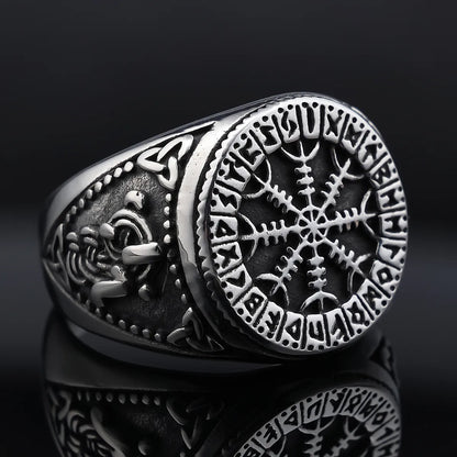 Hip-Hop Streetwear Snowflake 304 Stainless Steel Men'S Rings