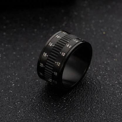 Hip-Hop Streetwear Solid Color Titanium Steel Plating Men'S Rings