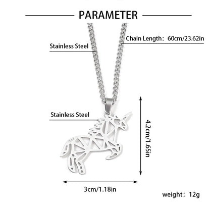 Hip-Hop  201 Stainless Steel Hollow Out Unisex Pendant Necklace