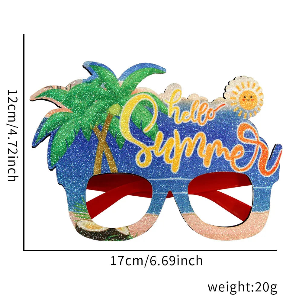 Hip-Hop Vacation Simple Style Letter Coconut Tree Fruit Plastic Felt Cloth Club Daily