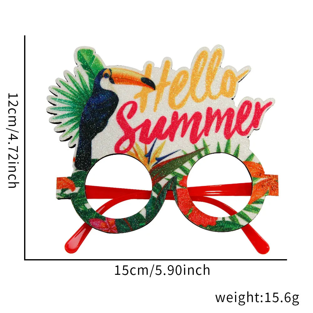 Hip-Hop Vacation Simple Style Letter Coconut Tree Fruit Plastic Felt Cloth Club Daily