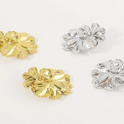 Hip-hop Vintage Style Streetwear Flower Alloy Women's Ear Studs