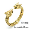 Hip-Hop Wolf Stainless Steel Plating Bangle 1 Piece